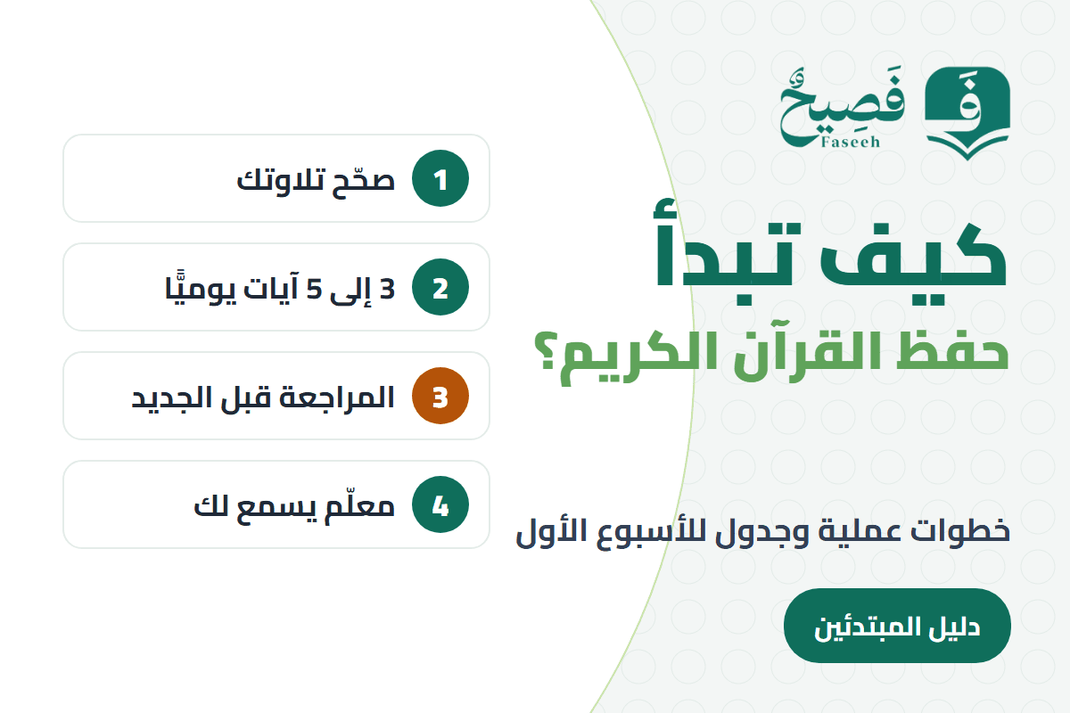 How to start memorizing the Quran: four steps for beginners